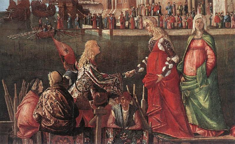 Vittore Carpaccio Meeting of the Betrothed Couple (detail) Germany oil painting art